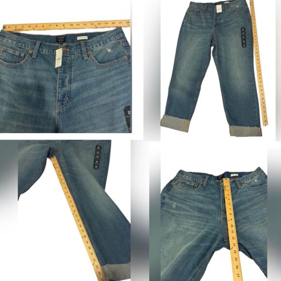 13. J-Crew  | NWT High Rise Straight Jeans Factory (Premium Edition) ButtonFly - Picture 6 of 7